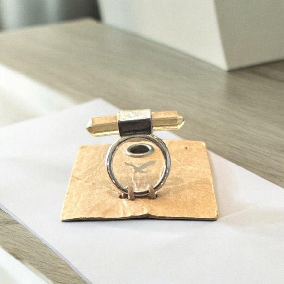 American Eagle Crystal Bar Ring | Size 7 | New on Card - Picture 4 of 4